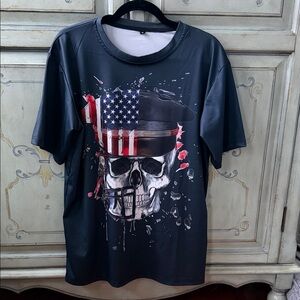 Men's Graphic Skull T-Shirt - Black size M
